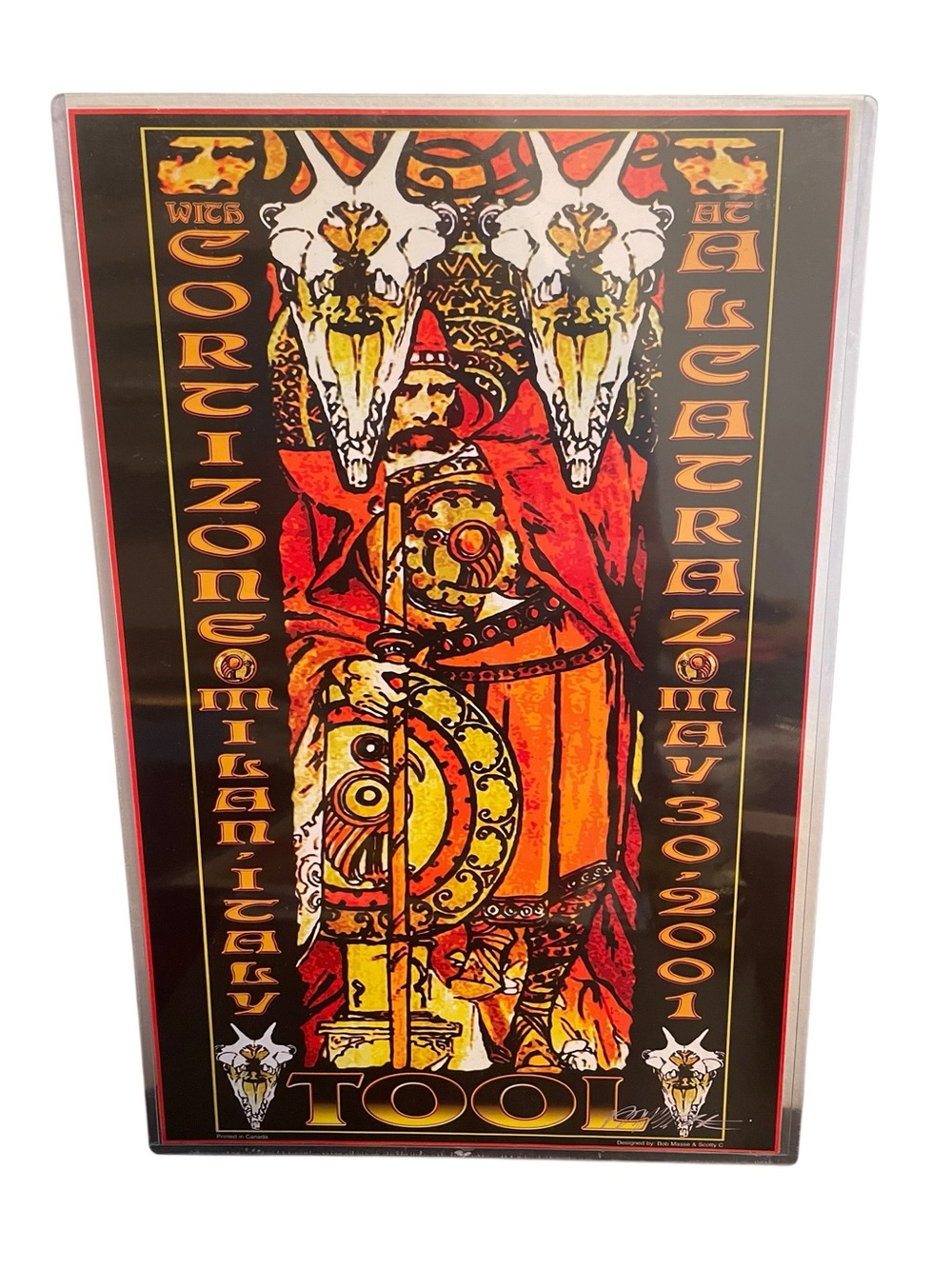 Tool Concert Poster Alcatraz Milan Italy May 30 2001 Bob Masse Scotty C Art